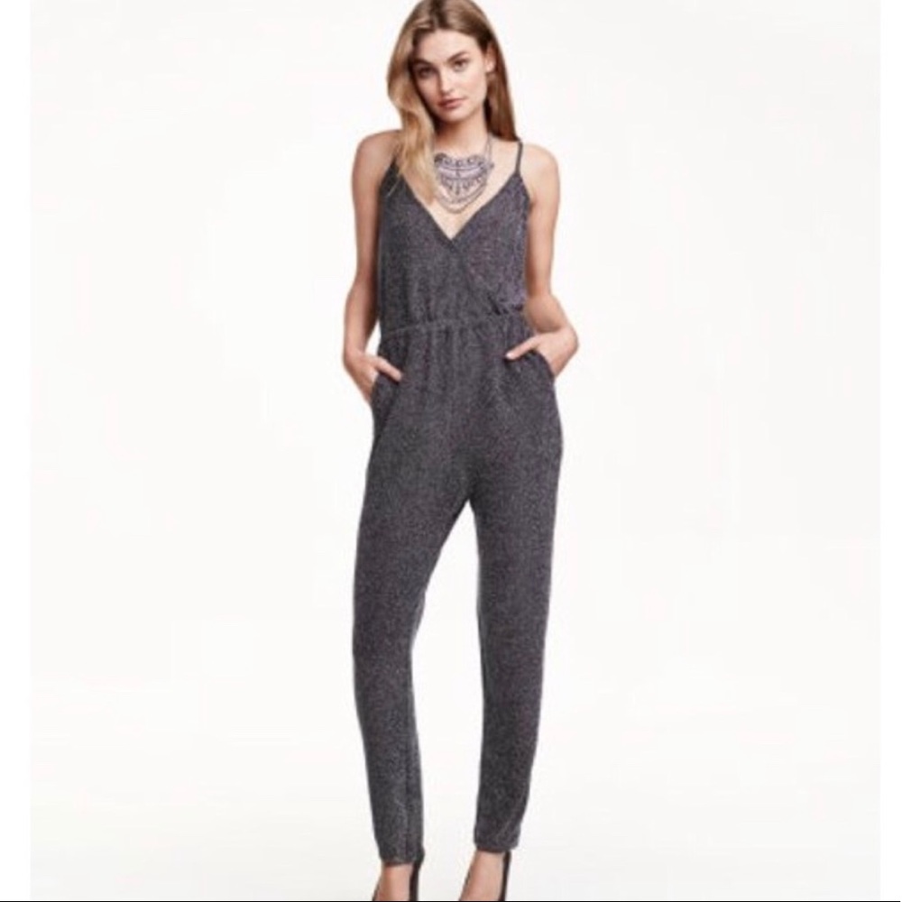 H&M sparkly blue jumpsuit